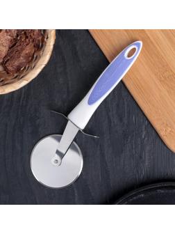 Нож для пиццы и теста Доляна Style, 21 см, ручка sоft tоuch, цвет МИКС