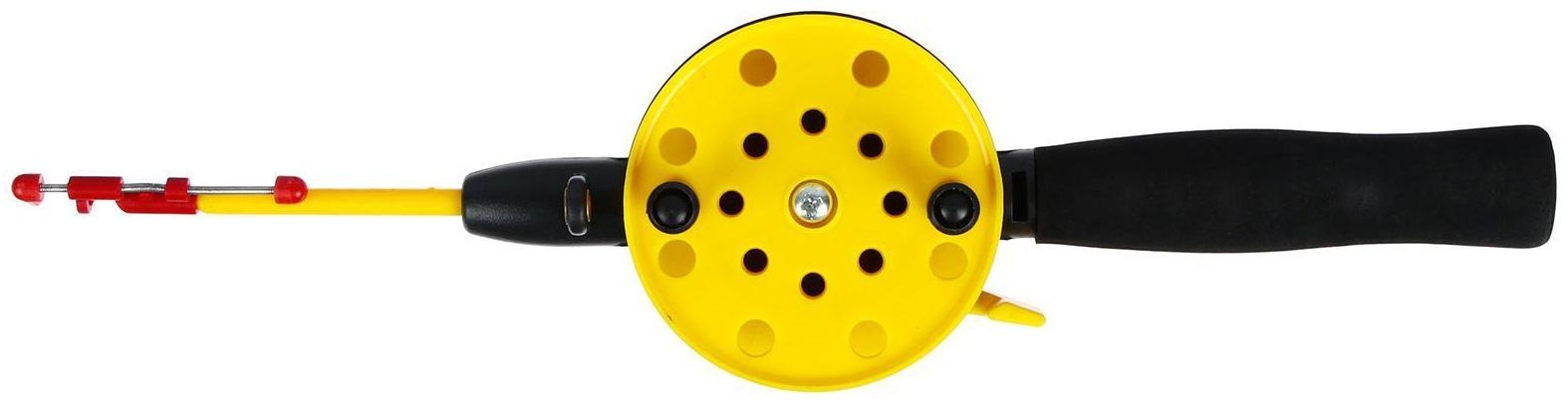 Удочка зимняя, пластик, с неопреновой ручкой, 35 см