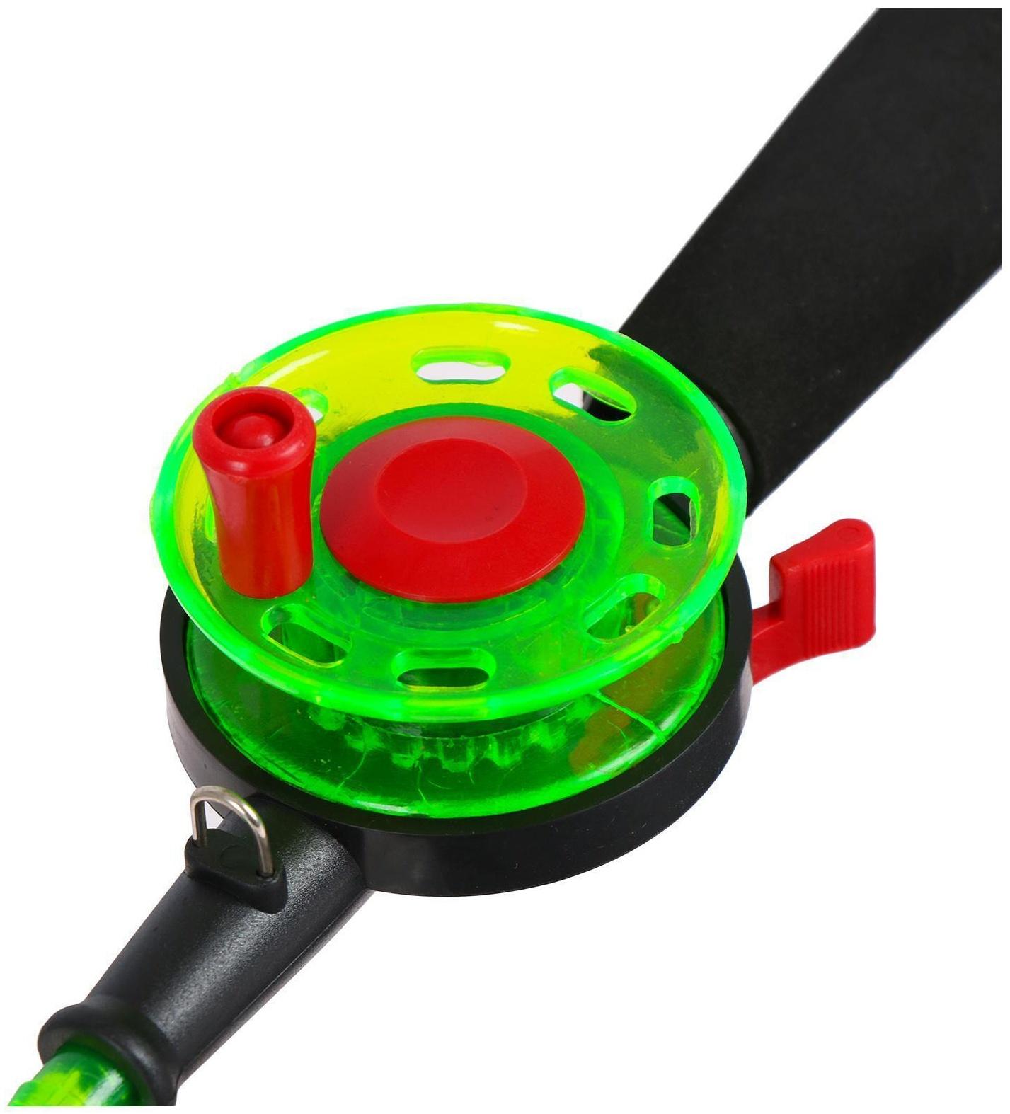 Удочка зимняя, пластик, с неопреновой ручкой, 40 см