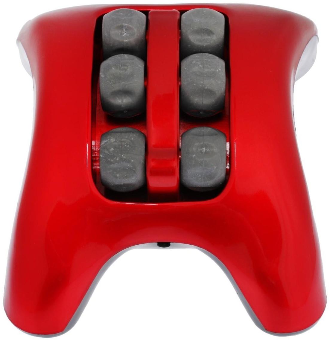 Массажёр для ног Luazon LEM-08, вибрационный, 3хААА (не в комплекте)/USB, красно-белый