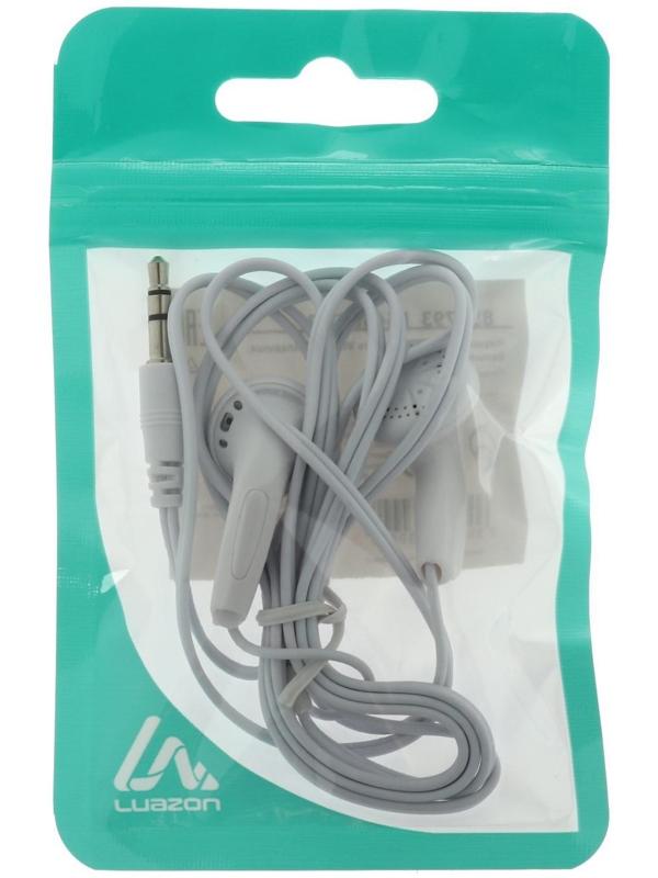 Наушники LuazON VBT 1.0, вкладыши, белые