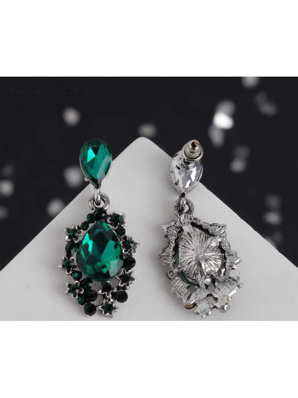 Серьги со стразами 