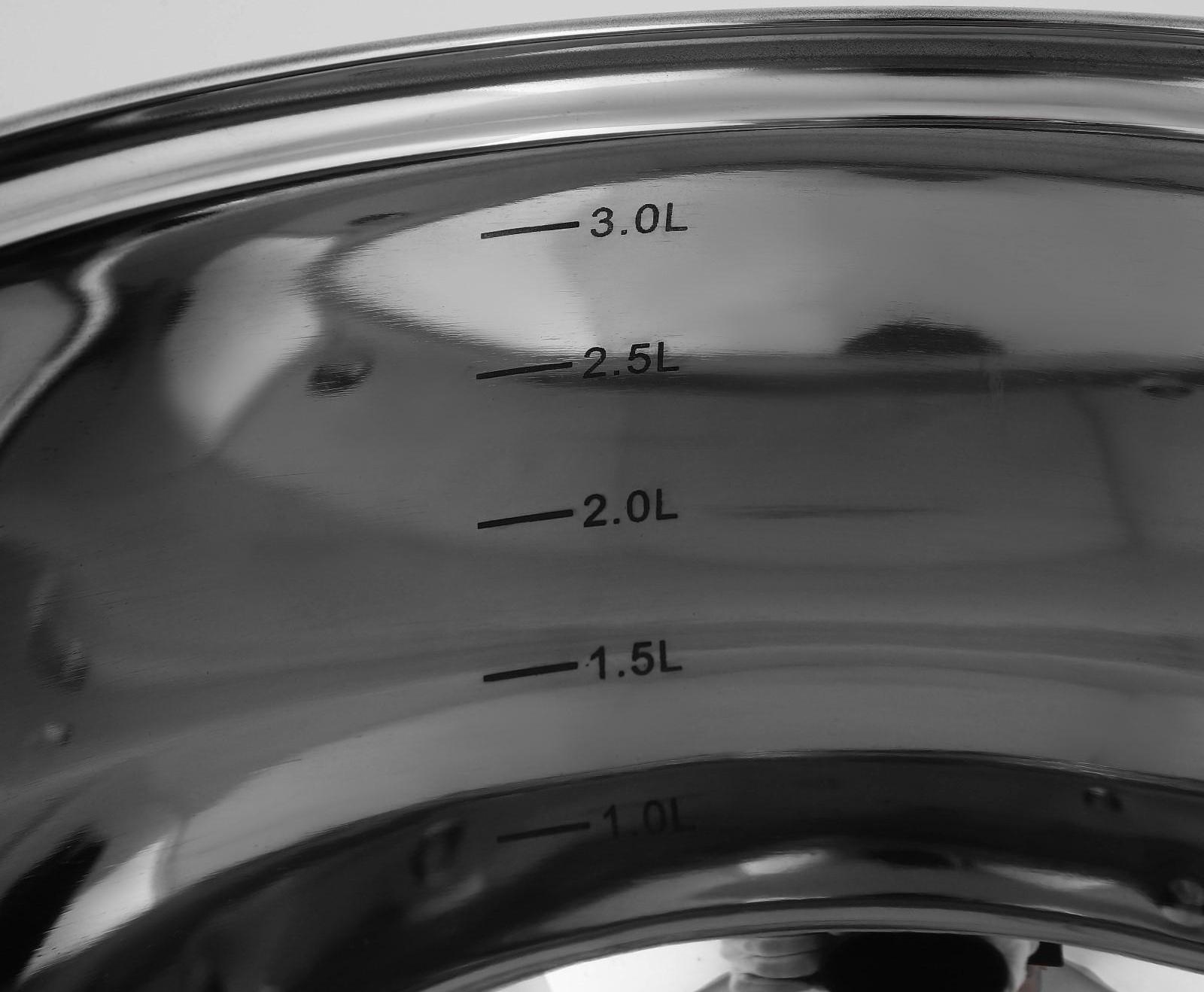 Кастрюля из нержавеющей стали Доляна «Гиперион», 3,5 л, d=20 см, стеклянная крышка