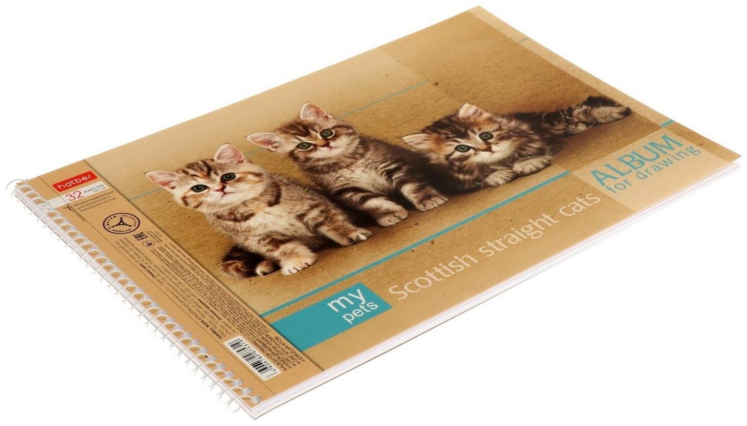 Альбом для рисования А4, 32 листа, на гребне, 