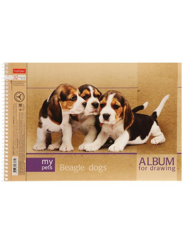 Альбом для рисования А4, 32 листа, на гребне, 