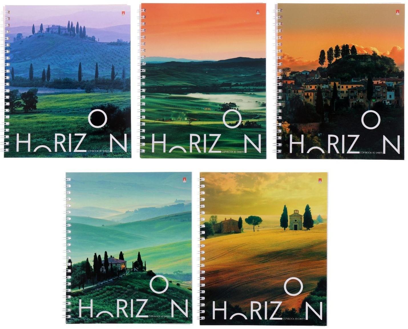 Тетрадь 80 листов в клетку на гребне 