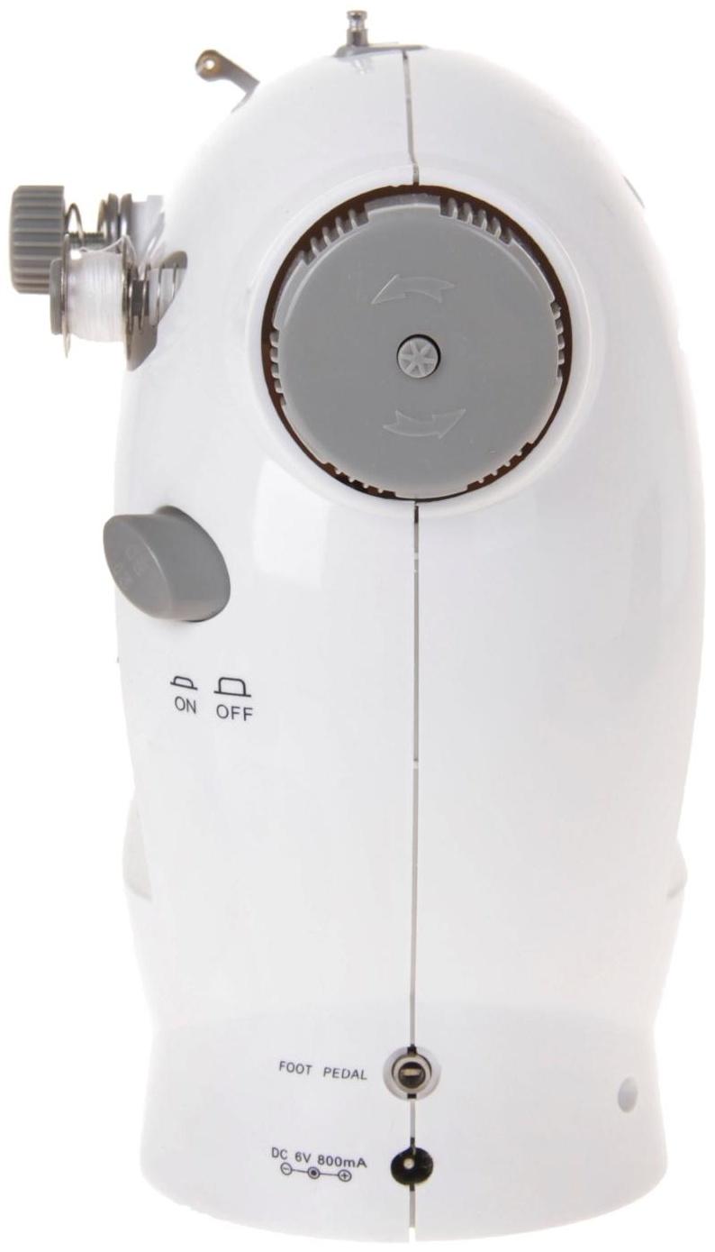 Швейная машина Irit IRP-01, 9 Вт, полуавтомат, от батареек/сети, бело-серая