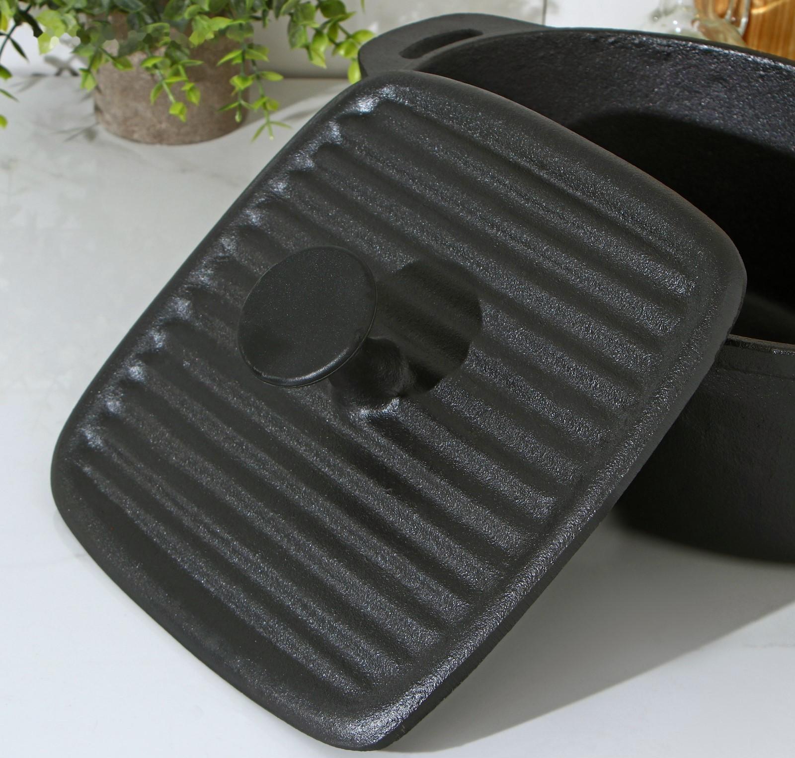 Крышка-пресс чугунная Доляна «Квадрат. Гриль», 23×23 см