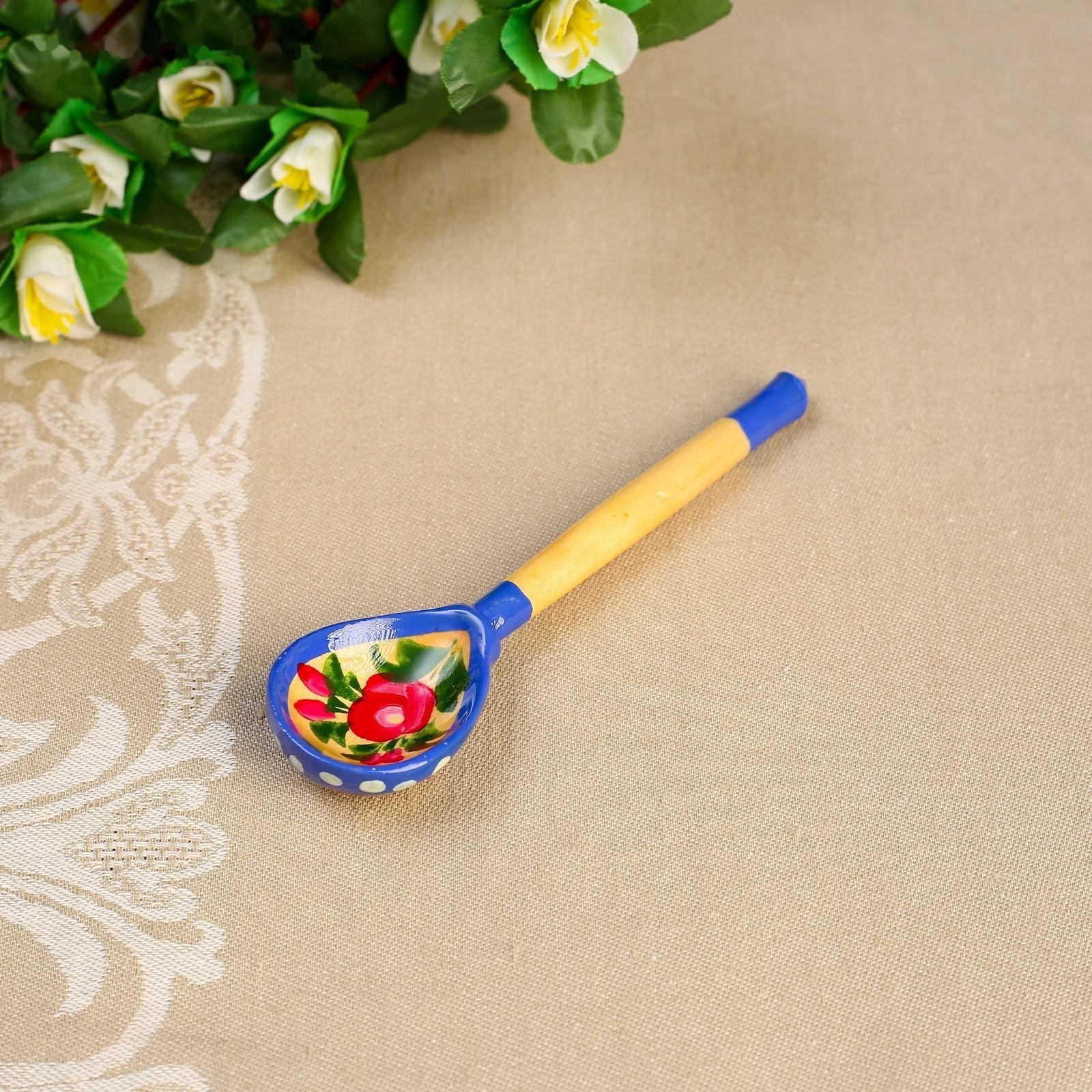 Ложка «Матрёшка», 14,7×3,5 см, микс