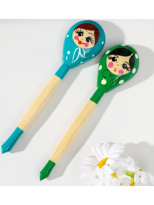 Ложка «Матрёшка», 14,7×3,5 см, микс