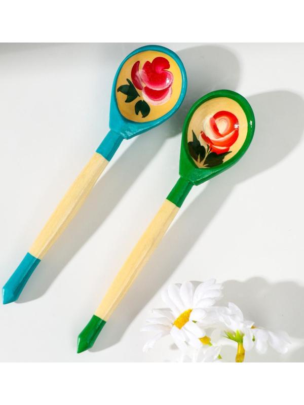 Ложка «Матрёшка», 14,7×3,5 см, микс