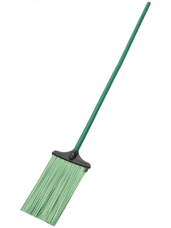 Метла полипропиленовая, плоская, с черенком, цвет МИКС