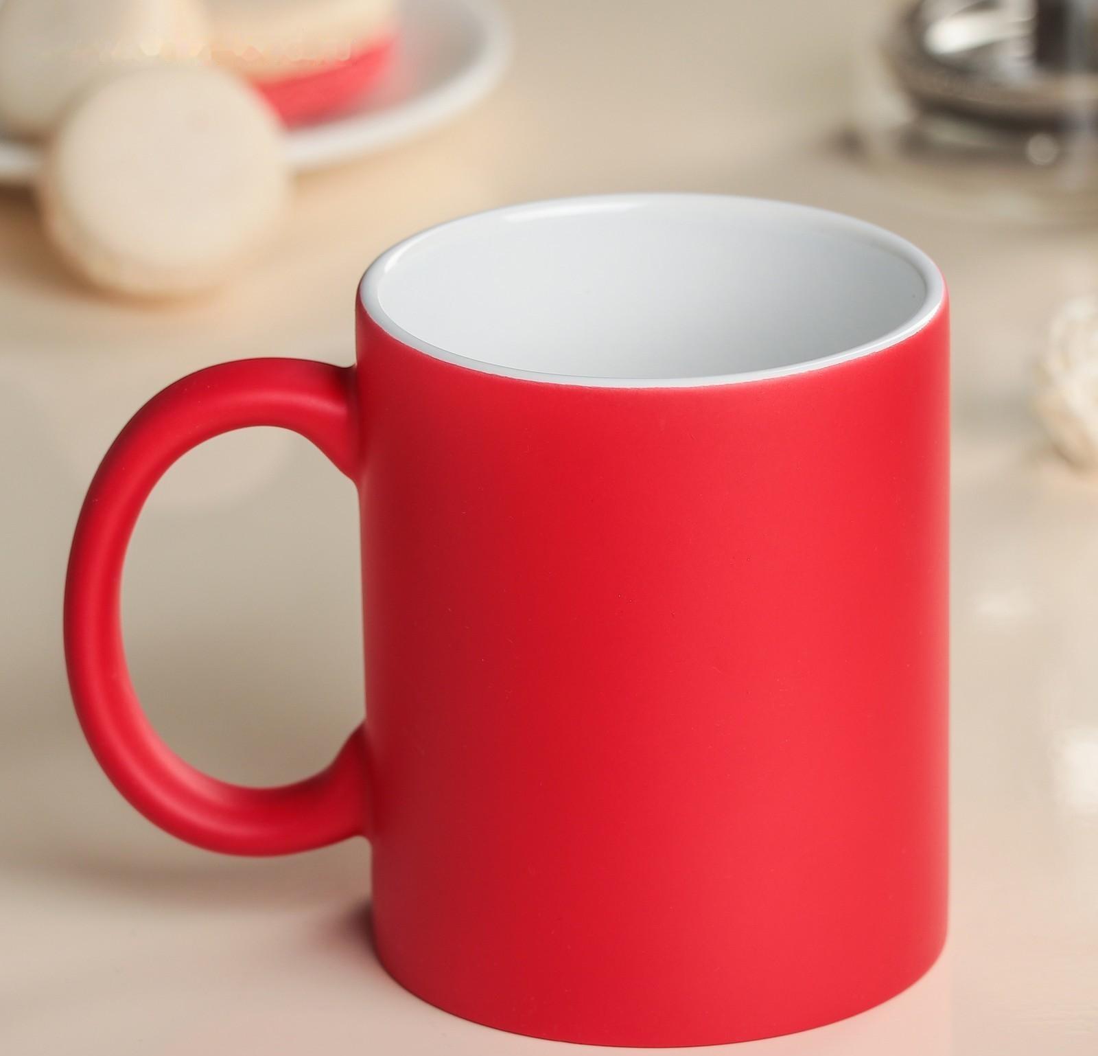 Кружка под сублимацию Доляна «Хамелеон», 320 мл, цвет красный