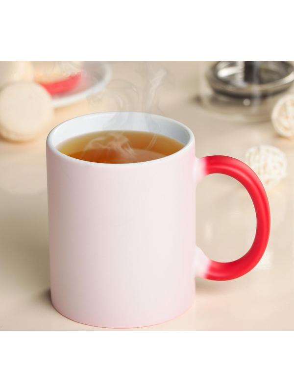 Кружка под сублимацию Доляна «Хамелеон», 320 мл, цвет красный