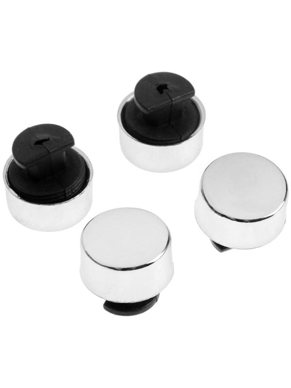 Зеркалодержатель, d=17 мм, без сверления, цвет хром, 4 шт.