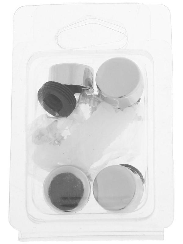 Зеркалодержатель, d=17 мм, без сверления, цвет хром, 4 шт.