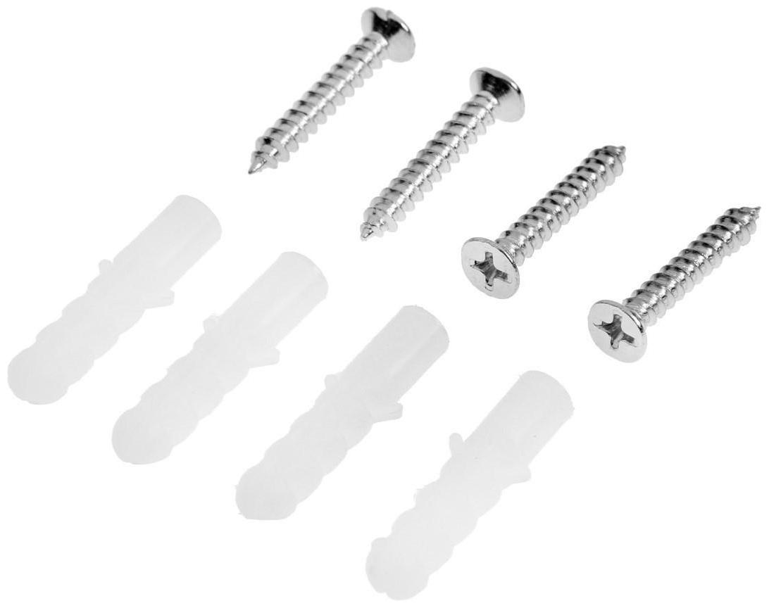 Зеркалодержатель (арт.1189), d=25 мм, без сверления, цвет хром, 4 шт.