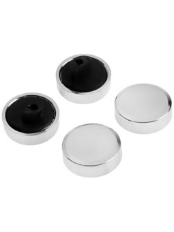 Зеркалодержатель (арт.1189), d=25 мм, без сверления, цвет хром, 4 шт.