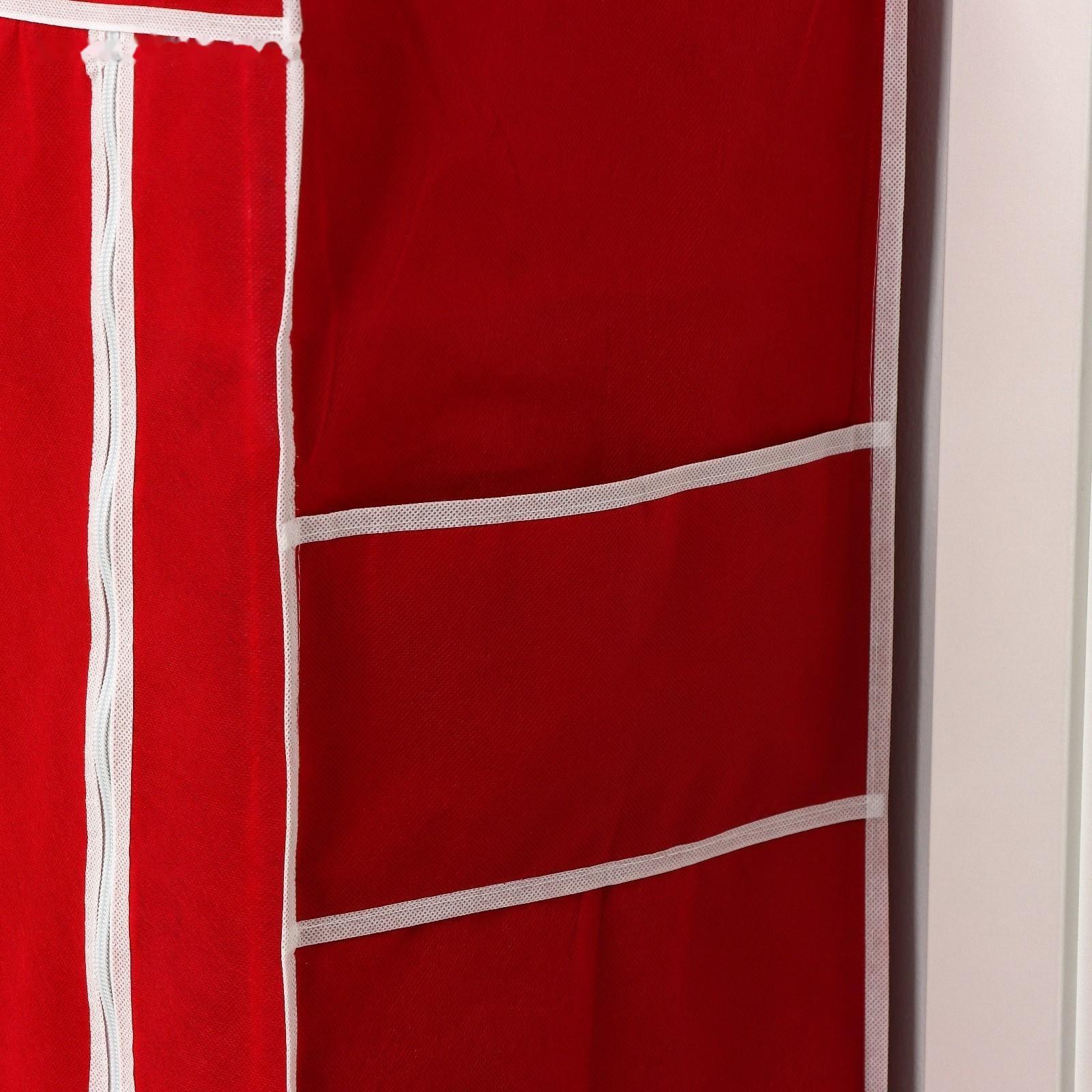 Обувница, 6 ярусов, 60×28×105 см, цвет бордовый