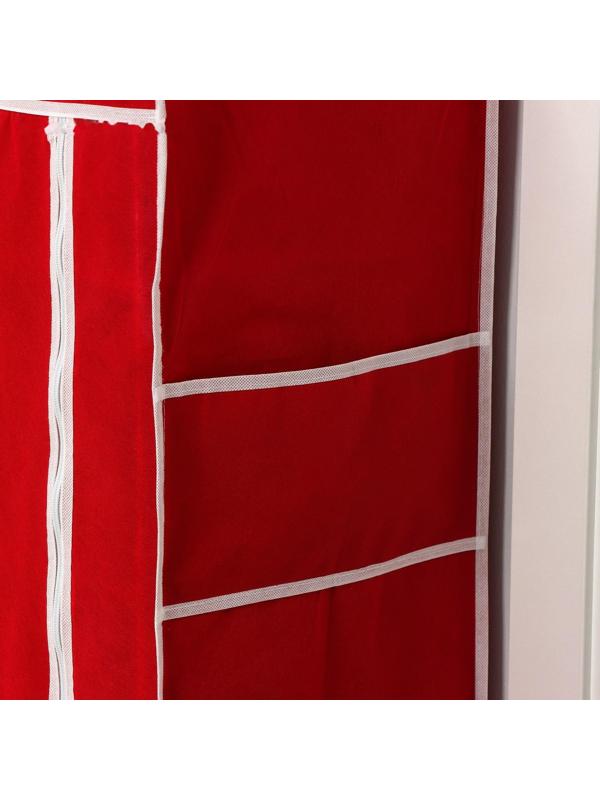 Обувница, 6 ярусов, 60×28×105 см, цвет бордовый