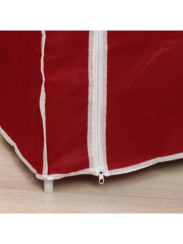 Обувница, 7 ярусов, 60×30×120 см, цвет бордовый