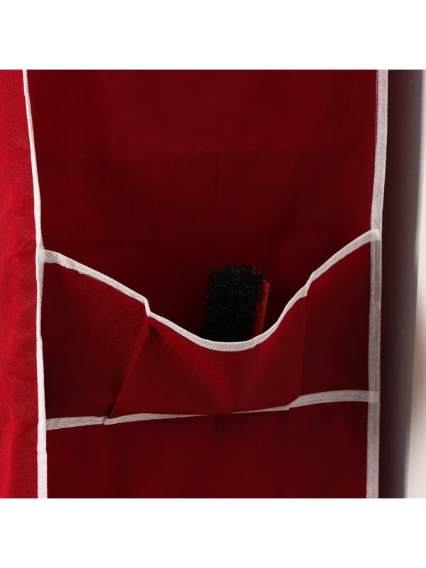 Обувница, 7 ярусов, 60×30×120 см, цвет бордовый