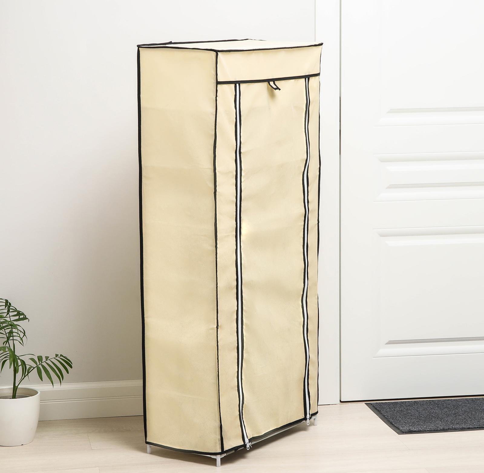 Обувница, 7 ярусов, 60×30×120 см, цвет бежевый