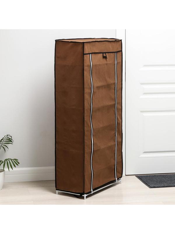 Обувница, 7 ярусов, 60×30×120 см, цвет кофейный