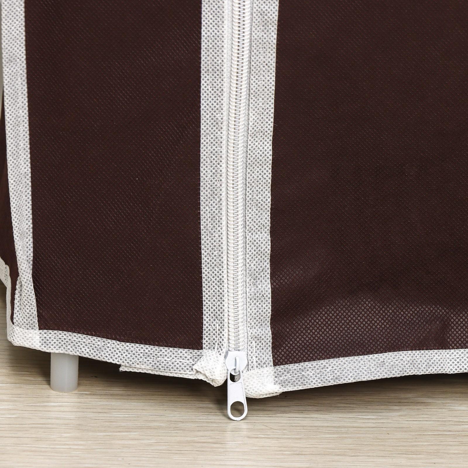 Обувница, 4 яруса, 57×28×72 см, цвет кофейный