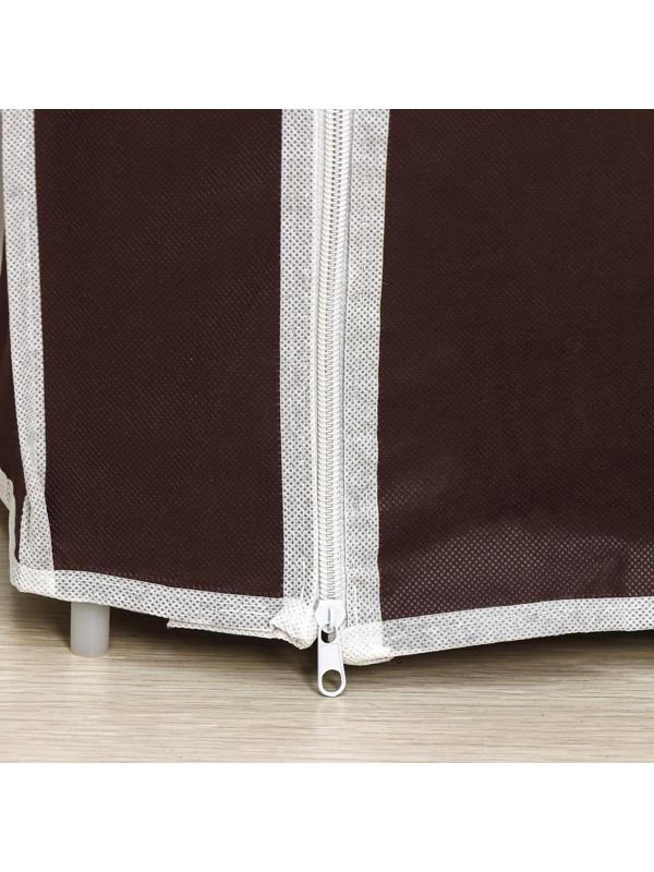 Обувница, 4 яруса, 57×28×72 см, цвет кофейный