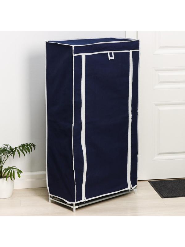 Обувница, 6 ярусов, 57×28×107 см, цвет синий