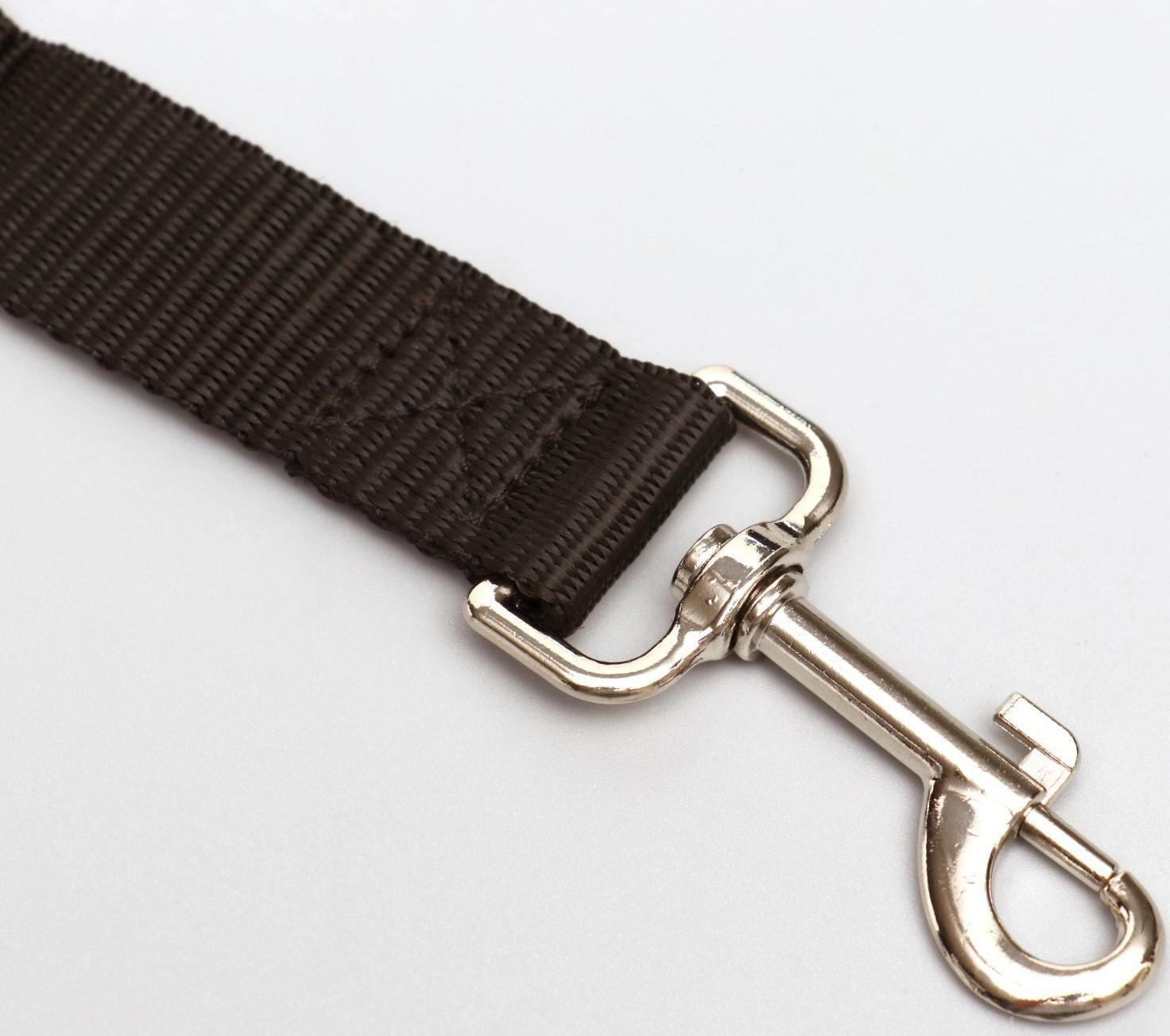 Автомобильный ремень безопасности для собак, 74 х 2,5 см, чёрный