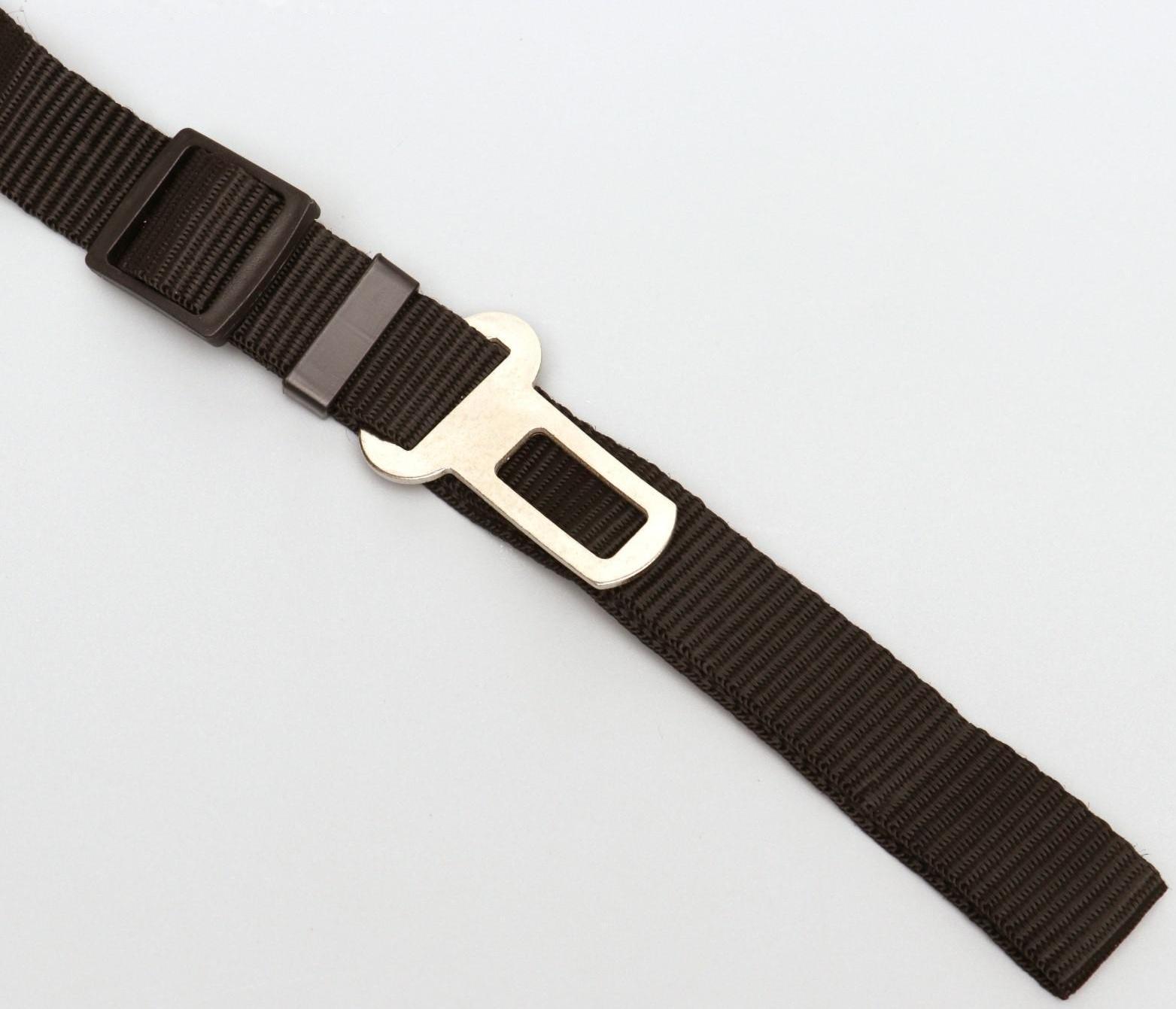 Автомобильный ремень безопасности для собак, 74 х 2,5 см, чёрный