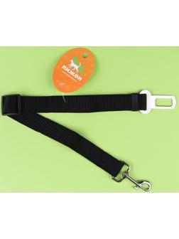Автомобильный ремень безопасности для собак, 74 х 2,5 см, чёрный