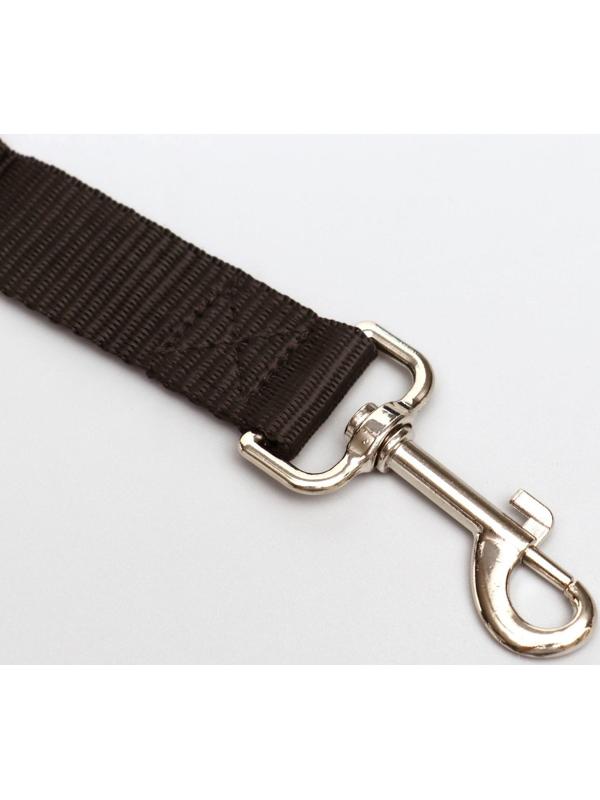 Автомобильный ремень безопасности для собак, 74 х 2,5 см, чёрный