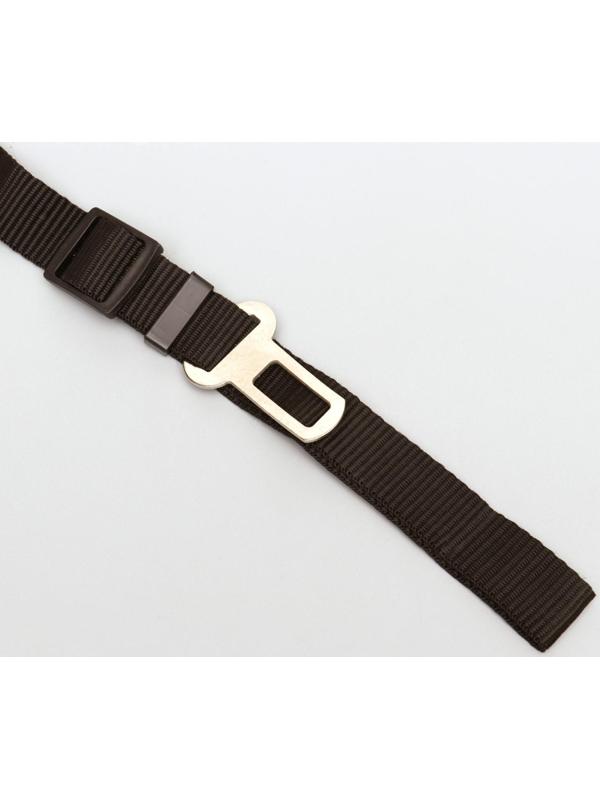 Автомобильный ремень безопасности для собак, 74 х 2,5 см, чёрный