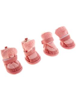 Ботинки Элеганс, набор 4 шт, размер 5 (подошва 6,2 х 5 см) розовые
