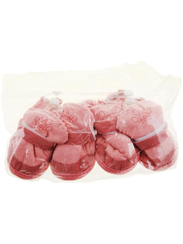 Ботинки Элеганс, набор 4 шт, размер 5 (подошва 6,2 х 5 см) розовые