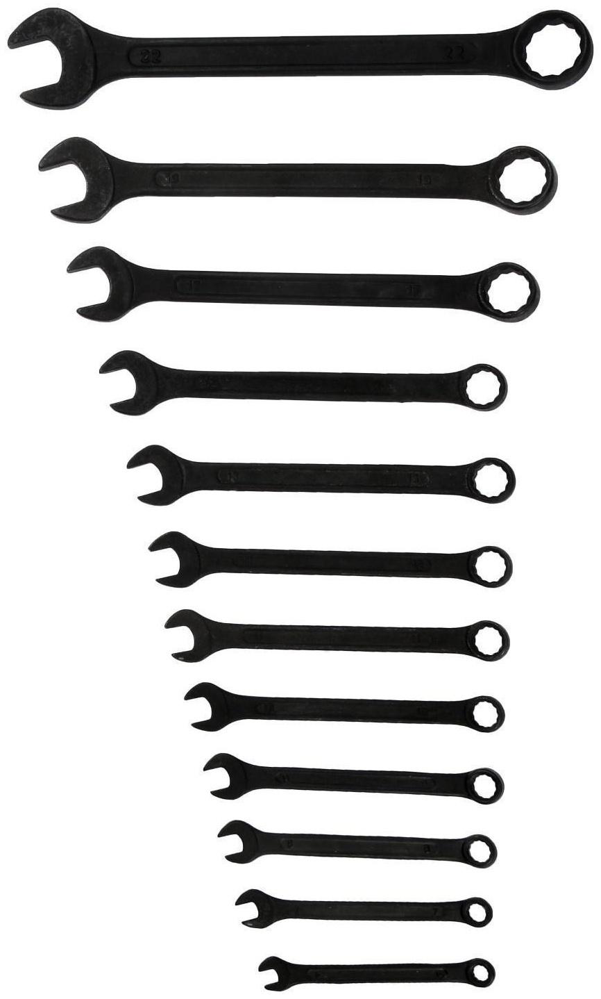 Набор ключей комбинированных в сумке ТУНДРА, фосфатированные, 6 - 22 мм, 12 шт.