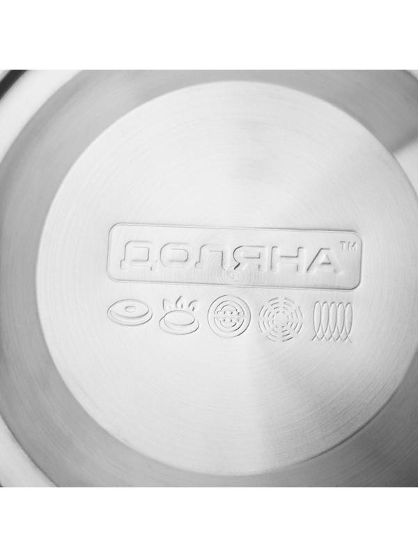 Чайник со свистком из нержавеющей стали «Мрамор», 3 л, фиксированная ручка