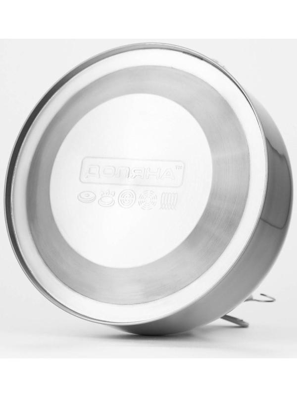 Чайник со свистком из нержавеющей стали «Мрамор», 3 л, фиксированная ручка