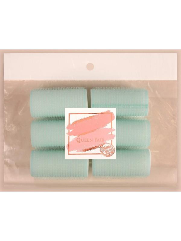 Бигуди «Липучка», d = 3 см, 6 см, 6 шт, цвет МИКС