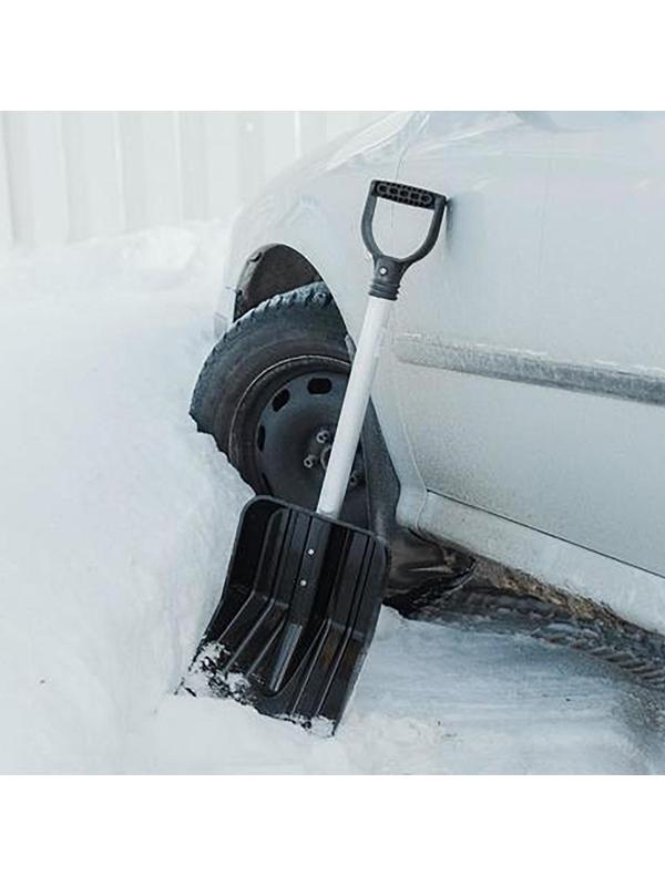 Лопата автомобильная из поликарбоната, ковш 345 × 260 мм, черенок 60 см