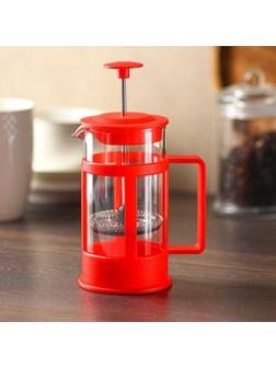 Френч-пресс Доляна «Классика» 350 мл, цвет красный