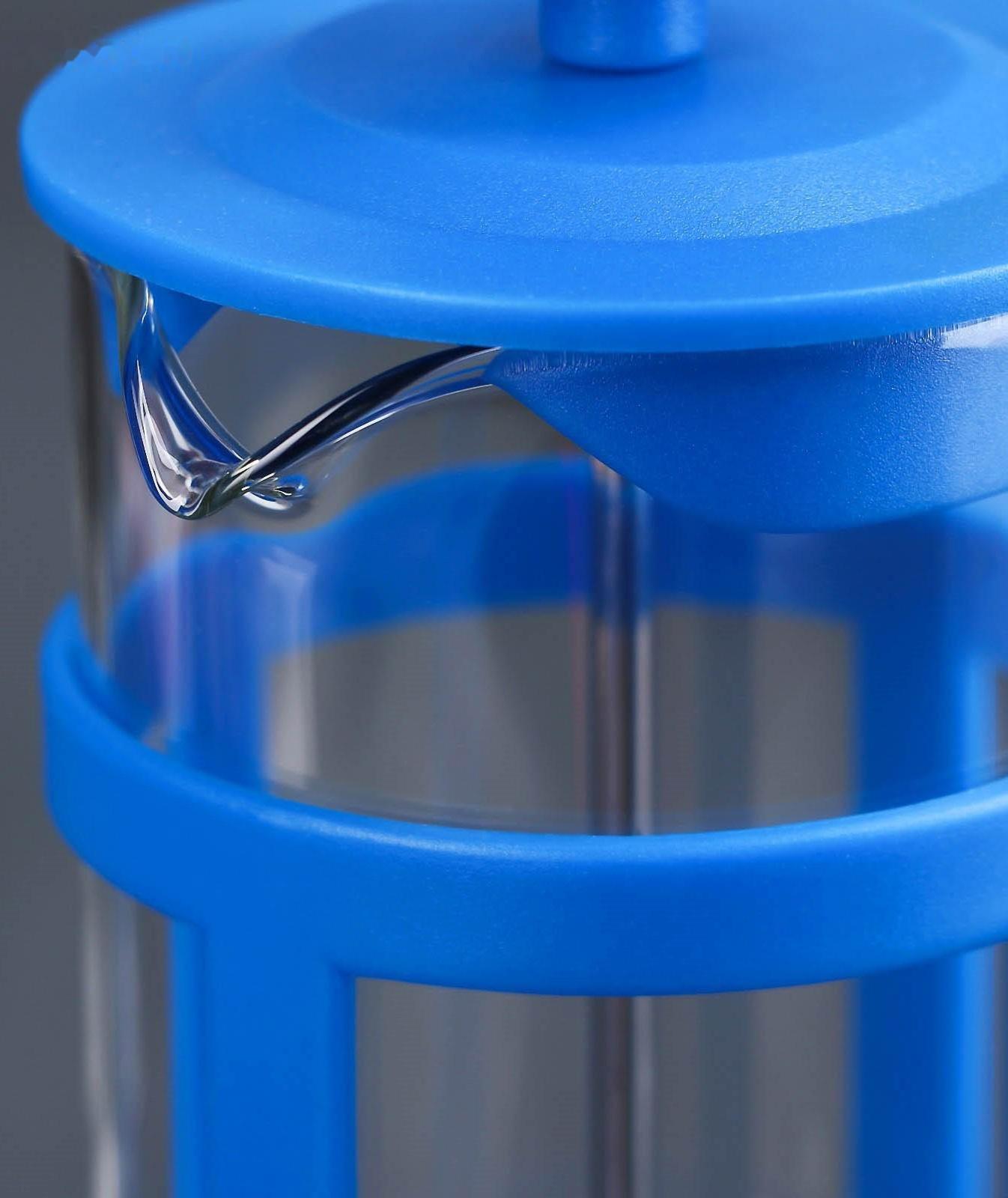 Френч-пресс Доляна «Классика», 350 мл, цвет синий