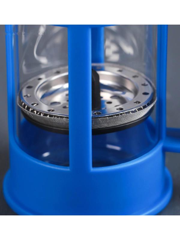 Френч-пресс Доляна «Классика», 350 мл, цвет синий