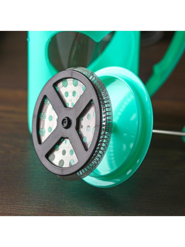 Френч-пресс Доляна «Комплимент», 800 мл, цвет бирюзовый