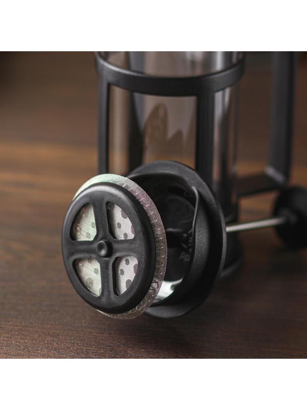 Френч-пресс Доляна «Классика», 350 мл, цвет чёрный