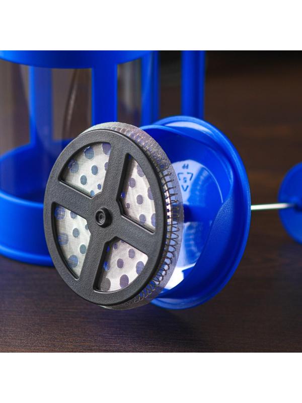 Френч-пресс Доляна «Классика», 800 мл, цвет синий