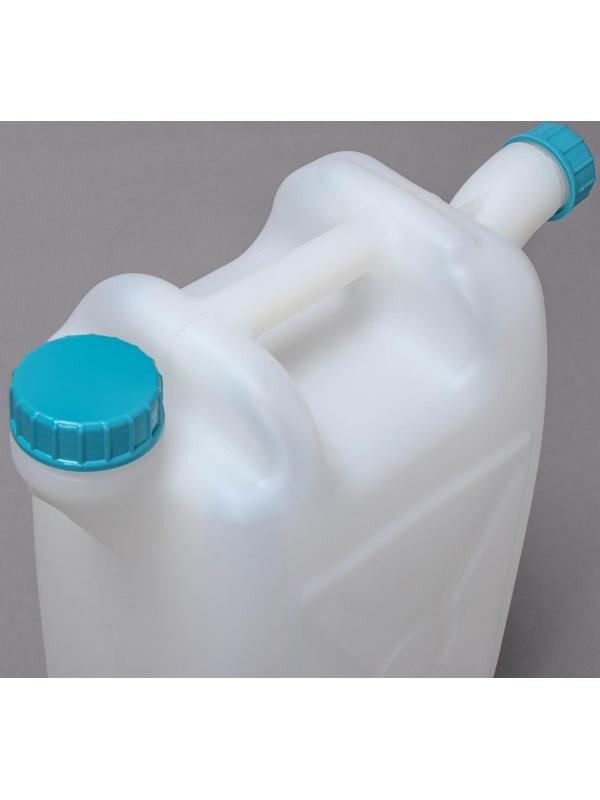 Канистра пищевая «Бочонок», 10 л, со сливом, белая